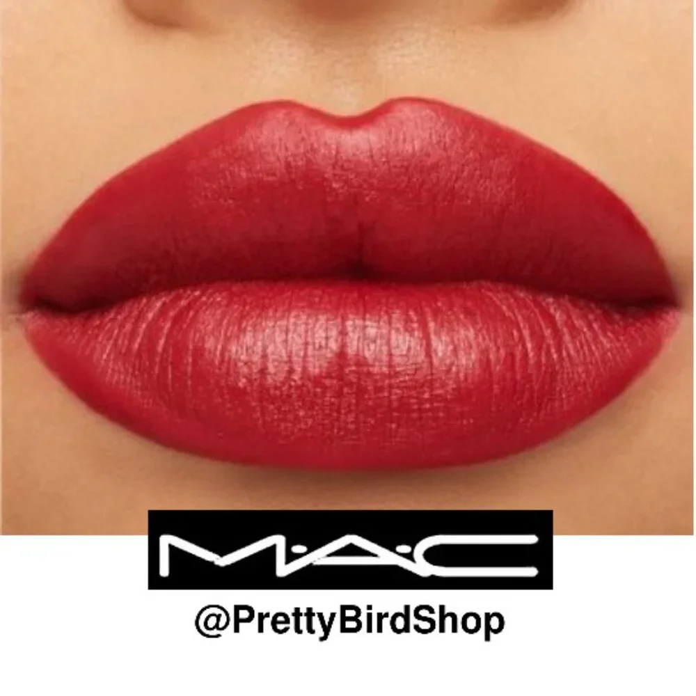 MAC RING THE ALARM 665 Lipstick NIB coral red semi-matte